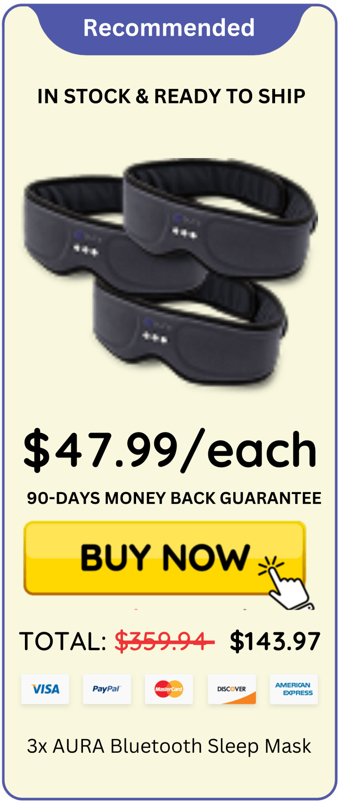 AURA Bluetooth Sleep Mask offer price 